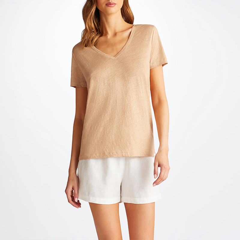 get high-quality linen t shirt women from hongfeng, designed for casual summer wear.